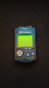 Dreamcast VMU;  Clear Blue, Works but NO DISPLAY