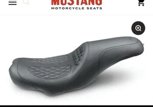 Mustang Tripper Fastback Perewitz 2-Up Seat for Yaffe Tank (Black) 75224 - Picture 1 of 9