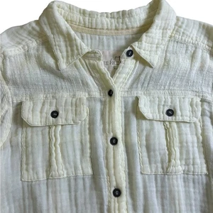 FREE PEOPLE | WE THE FREE Gaze Button Down Shirt Damen Small hellgelb - Bild 1 von 8