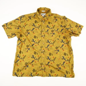 Duluth Trading Untucked Mens XL Tall Button Down BBQ Hiking Shirt Mustard Yellow - Picture 1 of 9