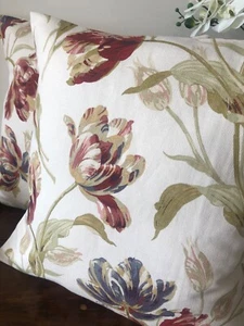 CUSCINO FATTO A MANO IN LAURA ASHLEY GOSFORD PAPRIKA - Foto 1 di 6