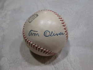 SCARCE TOM OLIVER AUTO SIGNED BASEBALL BOSTON RED SOX LOA IS FROM JSA RARE - Picture 1 of 3