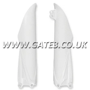 Yamaha YZ 125 2008-2021 White Polisport Lower Fork Guards OEM Style 15-21 - Picture 1 of 1