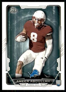 2015 Bowman Ameer Abdullah Rookie Detroit Lions #33