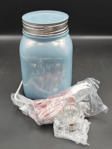 Scentsy Home Winter Frost Warmer Blue Mason Jar New In Box - Picture 1 of 5