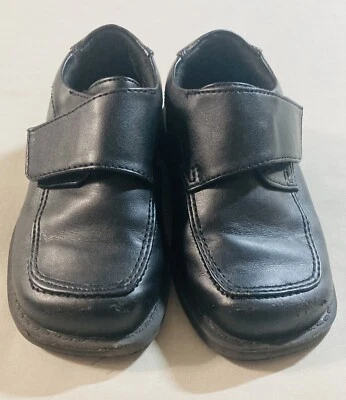 SmartFit Hook and Loop Black Formal Dress Shoe Toddler Boy Sz 7.5 ExcellentCond - Image 1 of 4