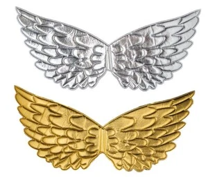 Angel WINGS Plata u Oro Navidad Adulto Niño Halloween Natividad Juego Escolar - Imagen 1 de 5