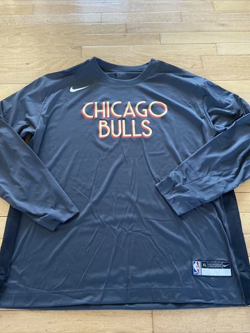 Nike NBA Chicago Bulls Player Issue City Edition LS top shooting XL CN5137 NWT Cover