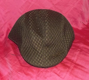 🔥 FLORIDA MARRÓN MALLA VENTILADA BORDADA GORRA PLANA SOMBRERO TALLA GRANDE 59cm 7 3/8 - Imagen 1 de 3