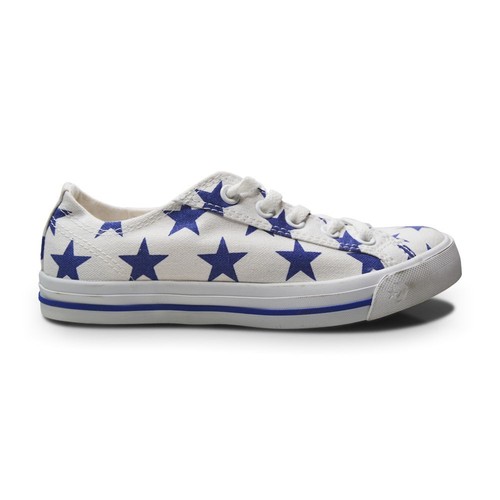 Unisex Converse Chuck Taylor Mimi Ox Bassa In Tela 141045C Bianco Blu Scuro