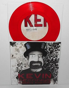 KEPI Groovie Ghoulies and KEVIN 7 SECONDS both play T REX 7" Record RED Vinyl - Picture 1 of 2