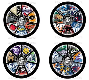 Paquete de 4 discos de hockey ECHL Central, Mountain, North, South Division - Imagen 1 de 6