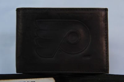 PHILADELPHIA FLYERS   Leather BiFold Wallet   NEW  black 2 sb - Image 1 of 4