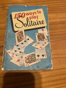Vintage~150 ways to play Solitaire~pb book~Cards~1950~The US Playing Card Co - Picture 1 of 2