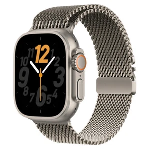 Titanium Milanese Loop Strap For Apple Watch Ultra 2 10 9 8 7 44/45/46/49mm Band - Picture 1 of 15