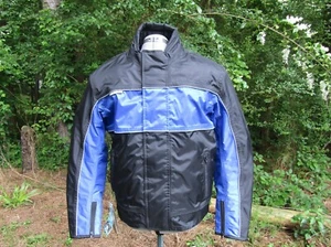 Men's Himalaya Motor Bikewear Blue Motorcycle Jacket With Inserts Sz M - Picture 1 of 9