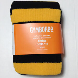 Gymboree BUMBLE BEE TIGHTS Sz 4T-5T 2011 Costume Accessory YELLOW BLACK STRIPE