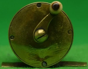 Vintage Englische Messing Angelrolle - Bild 1 von 4