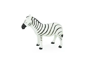 Zebra Toy Animal Kids Gift Realistic Plastic Figure Model Replica 3 1/2" F381 - Picture 1 of 4