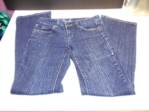 Tommy Hilfiger Freedom Juniors Ladies Denim Jeans Bootcut Size 2 Slim Dark Wash - Picture 1 of 12