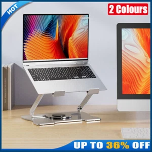 Portable Metal Desktop Swivel Tablet Stand Holder Laptop Riser for iPad/Pro/Air - Picture 1 of 21