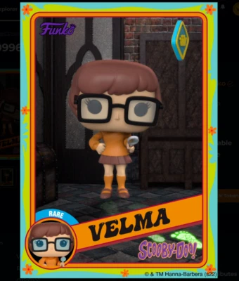 Scooby Doo Funko NFT Velma Rare Original Card Series 1 Digital WAX - image 1 of 3