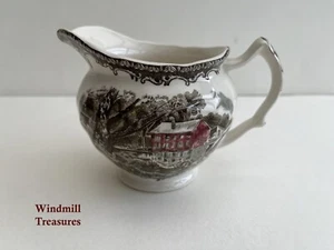 JOHNSON BROTHERS FRIENDLY VILLAGE THE OLD MILL MILK CREAM JUG- GREAT CONDIT. - Picture 1 of 6