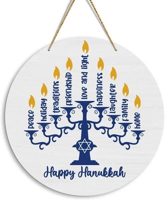 EODFFSGF Feliz Janucá Decoraciones de Pared Janucá Feliz 3  Foto 1 de 4