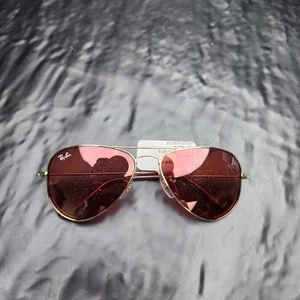 Ray-Ban Sunglasses RJ9506S Junior Aviator Gold Red Kids UV Protection ๐๐ถ๏ธ - Picture 1 of 9