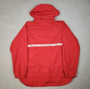 Calvin Klein Jeans Windbreaker Jacket Men's Large 1/4 Zip Pullover Hooded Lined - Picture 1 of 10