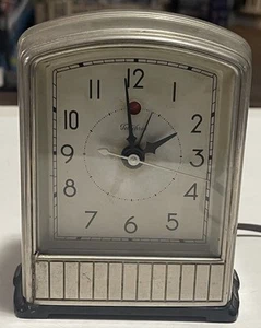 Reloj Eléctrico Vintage Años 30 Art Deco Telechron #711, Funciona, Aleación de Plata Dura - Imagen 1 de 5