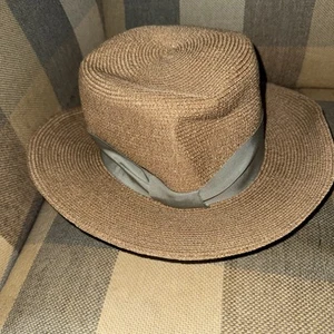 NWT Theory | Gigi Burris Millinery Collaboration Raffia Hat NWT MSRP $295.00 - Picture 1 of 6