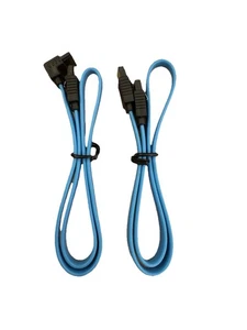 SATA3 6Gb/s HDD Drive Data Straight/ Right Angle Cables 2 pcs - Picture 1 of 4