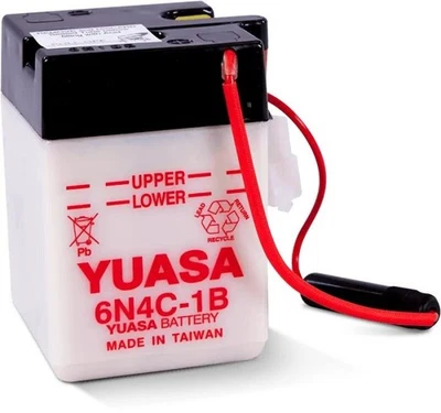 Yuasa 6N4C-1B Conventional 6 Volt Battery YUAM26C4B Foto 1 de 2