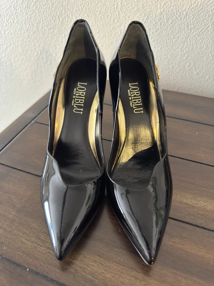 Tacones altos de charol negro Loriblu Foto 1 de 4
