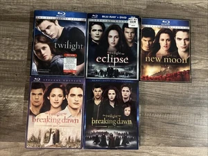 The Twilight Saga Collection Moon Eclipse Breaking Dawn Blu-ray Lot w Slipcover - Picture 1 of 18