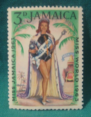 Jamaica 1963-3d Miss Jamaica/Miss Mundo-como nuevo nunca montado único-#2 Foto 1 de 2