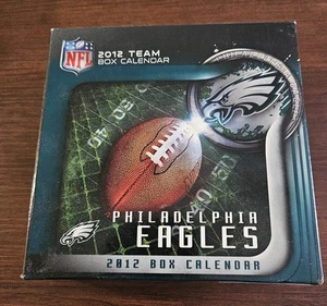 2012 NFL Philadelphia Eagles Boxed Desk Calendar New  - Picture 1 of 6