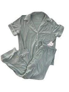 Cupcakes & Kaschmir Mintgrün Kurzarm Capri Lounge Pyjama Set Luxus Gr. S - Bild 1 von 10