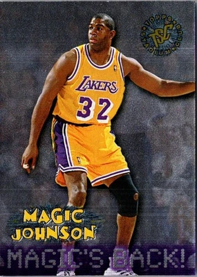 1996 Topps Stars Reprints Larry Bird/Julius Erving/Magic Johnson Basketball Card - Image 1 of 2