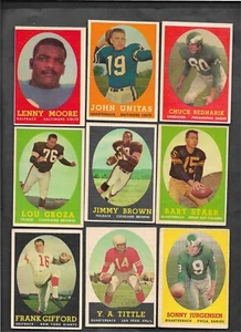 1958 TOPPS FOOTBALL COMPLETE SET (132) EX/NM (JIM BROWN LOOKS VG/EX 4) - Bild 1 von 8