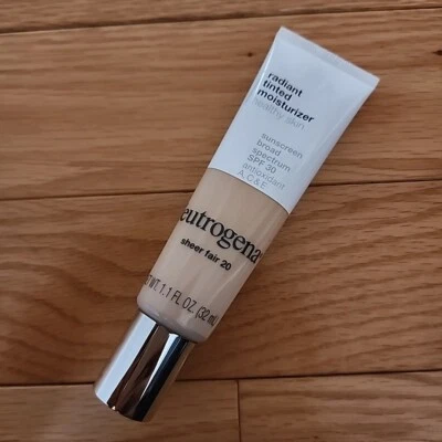 Neutrogena Radiant Tinted Face Moisturizer Sheer Fair 20, 1.1 fl oz. Exp 08/22 - Image 1 of 4