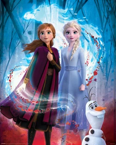 DISNEY FROZEN 2 MOVIE GUIDING SPIRIT 50 X 40 CM MINI POSTER OFFICIAL MERCH - Picture 1 of 1