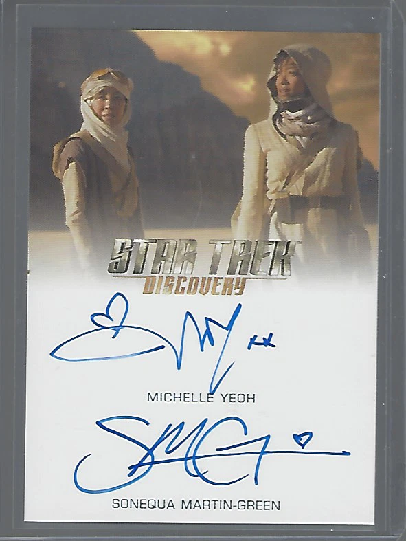 Star Trek Discovery Season 3 Michelle Yeoh / Sonequa Martin-Green Dual Autograph - Bild 1 von 1