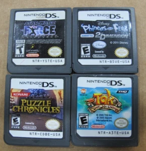 Nintendo DS Lot - Star Wars Unleashed, Puzzle Chronicles, Tak, Phineas & Ferb - Picture 1 of 2