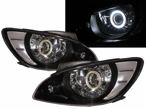 Getz/Click 05-11 FACELIFT Hatchback COB Projector Headlight BK for HYUNDAI LHD - Picture 1 of 7