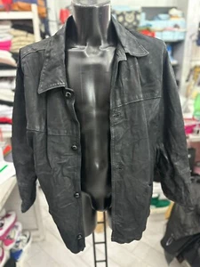 Flying Wear Giacca In Pelle Uomo Man TgXL Nero LLV759 - Foto 1 di 14