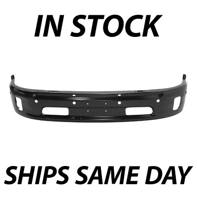 NEW Primered Steel Front Bumper Face Bar for 2014-2018 RAM 1500 W/ Fog & Park As Foto 1 de 4