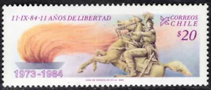 CHILE 1984 STAMP SOFICH # 1111 MNH PATRIOTIC - Picture 1 of 1