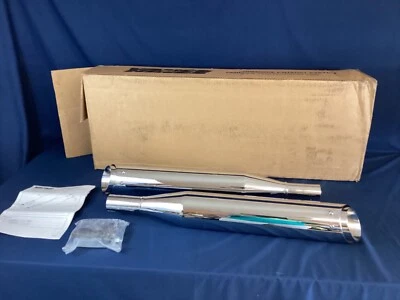 NUEVO (punta desalineada) Silenciadores redondos sin cordones Vance & Hines 4", 16798, 1801-0858* Foto 1 de 4